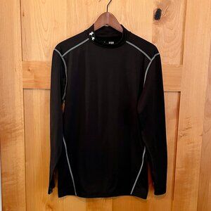 UNDER ARMOUR Compression Cold Gear Shirt, XL, Black